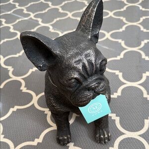 Martha Stewart Home Rustic Bronze French Bulldog Decor
